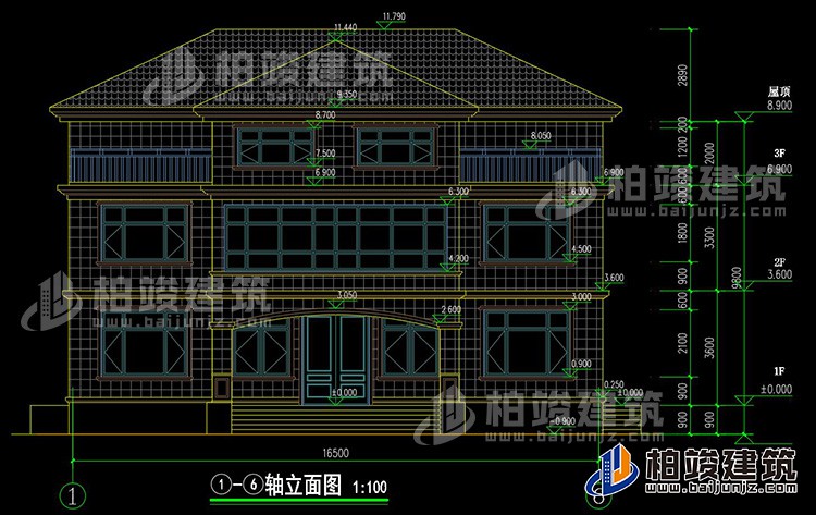 正立面图