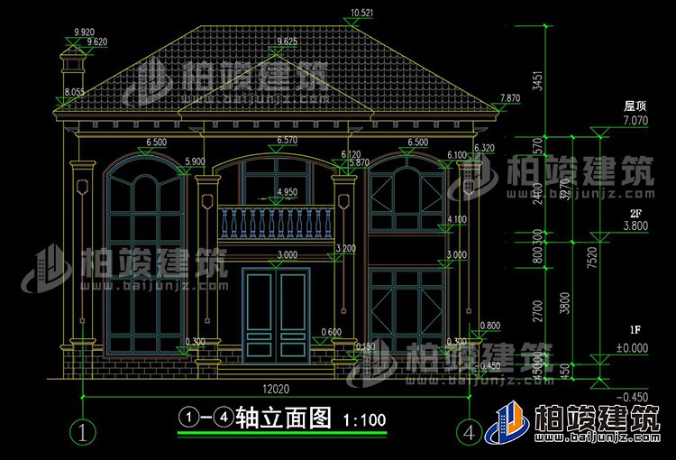 正立面图